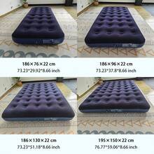 1pc Outdoor Inflatable Mattress, Camping Air Mattress, Flocked Flocked Air Pad, PVC Thick Cushion, Indoor Inflatable Bed, Fishing Mattress, Lightweight Camping Mattress, Easy To Carry (Pump Not Included) - Multicolor - View 4