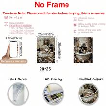 浴缸里的女巫和黑猫（两件套）、浴室黑暗学院、墙面艺术、海报、带画框的墙面艺术、忧郁哥特式女巫装饰、复古秋季海报、乡村风格的万圣节女巫装饰、万圣节家居装饰、房间装饰、墙面艺术、房间装饰美学、复古装饰、客厅墙面艺术 - 帆布材质（可选画框）、万圣节装饰秋季装饰