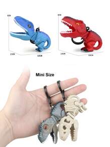 Voiture jouet dinosaure pour garçons et filles, porte-clés, pendentif de sac d'école, pendentif d'arbre de Noël, clip télescopique de compression du printemps, jouet créatif, pendentif de dinosaure dessin animé jurassique tyrannosaurus rex, vélociraptor, giganotosaurus, pendentif de fossile, pendentif de jouet, pendentif de porte-clés