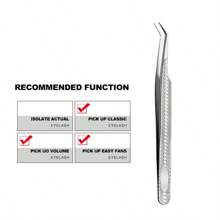 FADVAN 1/2Pcs Eyelash Tweezers Extension Black/Silver/Gold Stainless Steel Superhard Tweezers Straight And Bend Tweezer Eyebrow Volume Tweezers Set Makeup Tool High Precision Anti-Static Tweezers