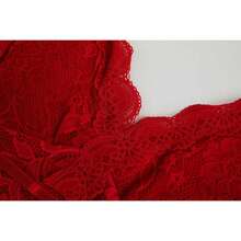 Women's Lace Crochet Cami Top Spaghetti Strap Crop Camisole Soft Casual Fit - 紅色 - 查看 4