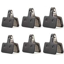 CNC 自行车配件，适用于 Shimano B01S/M375/M395/M416 的自行车刹车片，半金属树脂山地车盘式制动器替换片，6 对 - 黑色 - 查看 1