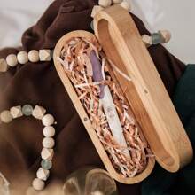 Pregnancy Annoucement Pregnancy Test Keepsake Box Baby Reveal To Husband Surprise Announcement Gift Bamboo Annoucement Gifts With Raffia Baby Annoucement Gifts Box