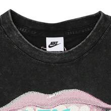 Nike 女款 AS W NSW SS TEE ESSNTL GC T 恤，针织圆领短袖 THM4594-010 - 黑色 - 查看 3