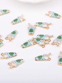 10 cái/gói Phụ kiện mặt dây chuyền trang sức hình tách cà phê DIY - Tách cà phê - Xem 8