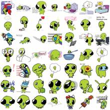 50 pezzi Adesivi alieno, sticker estetici in vinile per scrapbooking, diario, computer portatile, paraurti, skateboard, borraccia, computer, telefono, cartoni animati, elmetto, auto stickers e decalcomanie