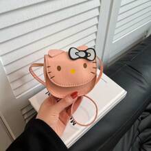 Sanrio Sanrio Fashionable & Cute Kitty Cat Color Block Coin Purse, Mini Princess Lipstick Pouch, Versatile,School Supplies,Back To School