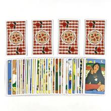 Juego de baraja de Tarot de lujo y femenina inspirado en la trattoria italiana - Entretenimiento sofisticado para fiestas de cena y cumpleaños con temática gourmet