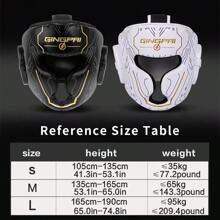 GINGPAI Professioneller Boxhelm, Erwachsene & Jugendliche, Unisex, für Kampfsportarten, Muay Thai, Taekwondo, Training