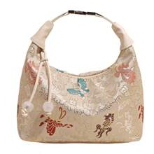 1 pieza Bolso de hombro cruzado de mujer con estampado animal, cierre con cremallera y estilizado bolso balde de gota de agua apto para uso casual y diario