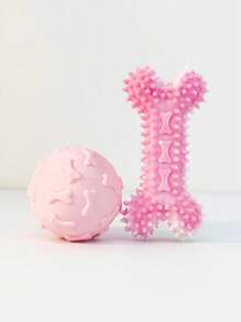 1 TPR Pet Bite Toy, Dog Toy, Cat Toy, Ball Rubber Toy, Interactive, Throwing Ball