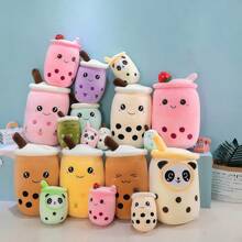 1 pieza Cojín de peluche con perla de té con leche - Muñeco de peluche del mismo estilo - Peluche super suave - Regalo para seres queridos - Muñeco - Expresión de dibujos animados linda - Varios juguetes de peluche de té con leche - Opción perfecta para bebés que no pueden beber té con leche - Muñeco - Muñeco - Regalo perfecto - Regalo de cumpleaños - Regalo ideal - Regalo premium - Regalo - Muñeco - Muñeco