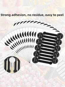 500pcs-Handmade Lollipop Baking Stickers,Thank You Long Label Seal Stickers For Cake Boxes/Jars/Coffee Cups/Bottles,Self-Adhesive Bread Stickers,Tamper Evident Seal Labels For Gift Packaging