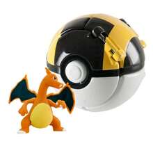 pokemon 1 set/2 pezzi 1 Pokeball + 1 Giocattolo modello Pokemon, Pallina Sorpresa Pokemon con animale domestico che salta fuori, Giocattolo da collezione divertente, Perfetto come regalo di compleanno, Souvenir per feste