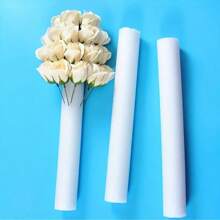 6pcs Premium White Floral Foam Stick - DIY Wedding Flower Arrangement Base, Solid Cylindrical Sponge, Flower Arrangements Polystyrene Foam Flowers Tubing Foam Rods, Perfect For Wedding Decor, Wedding Arches, Event Party Decorations, Home Decor And Rome Decor