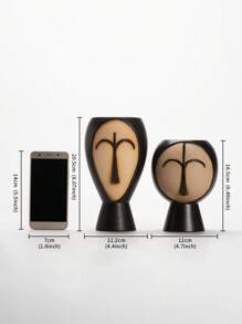 1 Peça Vaso de Flor em Estilo Vintage de Cerâmica, Vaso Decorativo Criativo, Acessório de Decoração de Mesa, 2 Tamanhos, Adequado para Decoração de Casa, Quarto, Hotel, Restaurante, Presente de Formatura, Lembrança de Casamento