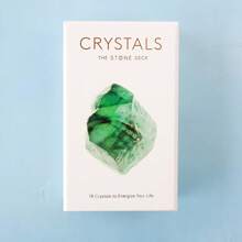 1 pièce - Cartes de cristaux : 78 cristaux infusent votre vie de vitalité, surface haute brillance, thème fantaisie, ensemble de cartes de tarot pour débutants, divertissement mystérieux | Design de cartes de tarot fantaisie | Images de cristaux polis
