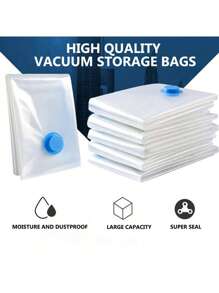 10 Pack Travel Compression Storage Bags, Vacuum Bags For Travel Organizer Space Saving Bags For Suitcases, Travel Essentials No Vacuum Needed, Travel Accessories For Packing Travel Storage Bags For Clothes Underwear Clothing Organiser