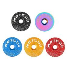 Bicycle Headset Top Cap, Mountain Bike Aluminum Alloy Stem Top Cap, Road Bike Fork Sunflower Headset Cap - Multicolor - View 2