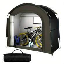 [Fits 2-3 Bikes] Extra Large Outdoor Bike Shelter Tent - UV Protection, Fits 2-2 Bikes, Portable & Foldable For Garage/Garden Storage