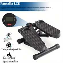 Mini stepper compacto para uso doméstico: entrenamiento cardiovascular eficaz para piernas, glúteos y resistencia con resistencia ajustable y pantalla de entrenamiento digital