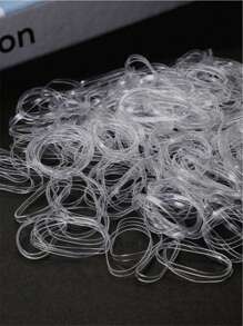 100 Peças Elásticos de Cabelo Minimalistas e Elegantes de Alta Qualidade, Acessórios de Cabelo Versáteis, Adequados para Penteados Diários, Rabo de Cavalo, Maquiagem e Combinação com Roupas, Suportes de Rabo de Cavalo, Elásticos de Cabelo, Fitas de Cabelo, Bolinhas de Cabelo