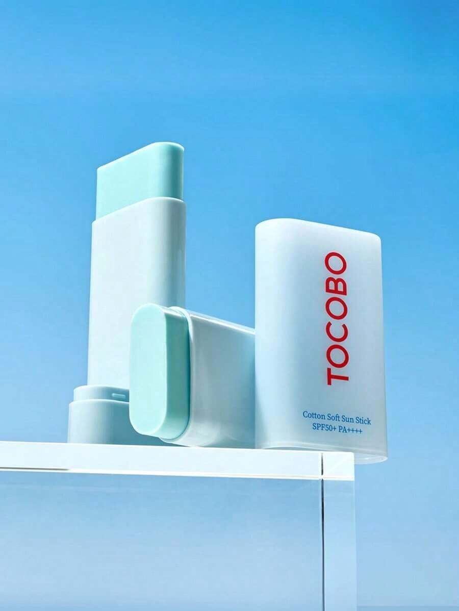 TOCOBO Protector Solar en Barra Algodón Suave Stick Solar 10ML,Esta barra de protección solar química y mineral ofrece protección UV SPF 50+ PA++++. Hidrata la piel con ingredientes naturales como el extracto de flor de onagra y el aceite de semilla de jojoba. Sun Stick calma la piel y controla el exceso de sebo con AC Herb Complex. - Azul - Ver 1
