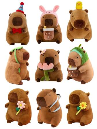 Juldekoration Kapybara Plyschleksak Simulering Anime Leksaker Söt Kapybara Docka Gosedjur Mjuka Dockor Plyschdjur Barn Perfekt Present Födelsedagsfesttillbehör Jul, Nyår, Alla hjärtans dag Presenter Hemdekoration