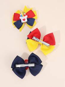 Set de 2 piezas/6 piezas de lazos de tela coloridos para el cabello de niñas de regreso a la escuela, accesorios con forma de lápiz, lazos para el cabello, accesorios lindos para el cabello para niños y niñas pequeñas, regalos para fiestas