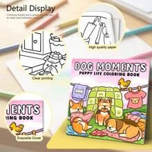 DOG MOMENTS: Coloring Book For Adults Featuring Cute Cozy Daily Activities For Relaxation (Cozy Spaces Coloring),Back To School,School Supplies