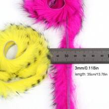 1 Pc 35cm Length Lure Fly Tying Material, Rabbit Hair Camouflage Fly Tying Hook Making Material, Saltwater Lure Fishing Tackle