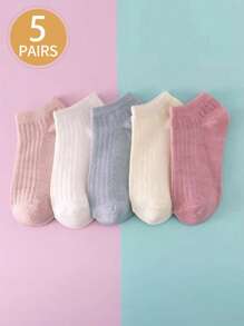 5 Pares (Cor e Estilo Aleatórios) Meias Curtas Femininas Fofas com Renda, Meias Rasas Tipo Barco, Respiráveis, Meias Finas de Tornozelo para o Verão