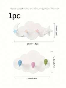 1pc Star & Moon Shaped Nursery Storage Rack, Suitable For Baby Boys/Girls Bedroom Organization