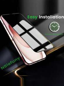 2 Stücke 9H Seidentextildruck Datenschutzglas, stoßfest und kratzfester Datenschutzbildschirmschutz kompatibel mit iPhone 16 Pro Max 15 14 13 12 11 Serie mit Randverstärkung, splittergeschützt, für Büro/Bahn Datenschutz Handyschutzfolie, Geschenk für Geburtstag, Familie, Freunde, Handyzubehör