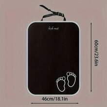 1PC Car Seat Back Protector Pad For Baby - Anti-Kick Mat, Universal Fit, Black Kick Pad For Car Seat Interior Protection - Multicolor - View 2