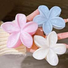 1 pezzo / 6 pezzi Misto di fermagli per capelli a forma di margherita dai colori chiari, accessori per capelli eleganti e casual di stile crema, adatti per l'uso quotidiano e in ufficio, fermagli per capelli, mollette, morsetti, fermagli e fermatrecce