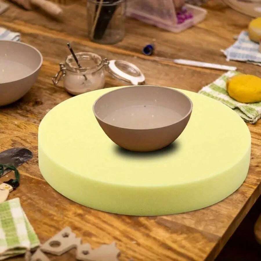 Ceramic Round Sponge Pad 30/35cm, For Water Absorption Cleaning DIY Ceramic Board, Quick Shaping Support Ceramic Tools - Multicolor - View 1
