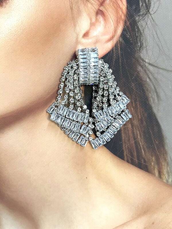 1 Par de Aretes Colgantes de Mariposa con Borla, Cristales de Circonia y Estilo Europeo y Americano Lujoso, Aretes Elegantes de Vestido Formal para Mujeres, Aptos para Uso Diario o de Banquete