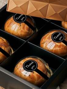 500pcs-Handmade Lollipop Baking Stickers,Thank You Long Label Seal Stickers For Cake Boxes/Jars/Coffee Cups/Bottles,Self-Adhesive Bread Stickers,Tamper Evident Seal Labels For Gift Packaging