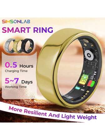 Intelligenter Ring, Intelligenter Fitness-Ring mit Schrittzähler, unisex Design, großartige sportliche und tägliche Lässig Geschenke für Männer oder Frauen