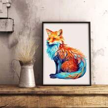 Rompecabezas de madera con forma irregular del animal zorro misterioso, regalo de cumpleaños, decoración del hogar, regalo único personalizado, interacción familiar, juego de alta dificultad
