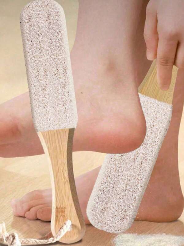 1 peça de ferramenta profissional para pedicure, limpador de pés, lixa para pés, pedra-pomes, para pele morta e calcanhares rachados, lixa para pés de madeira de faia, removedor de calos, esfoliante para pés, ferramenta para pedicure, suprimentos profissionais para pedicure, remove pele morta e calos, cuidados com os pés, massagem com raspa, para homens e mulheres.