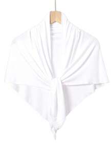 1 pièce Foulard triangulaire antidérapant et respirant pour femmes, bonnet de doublure de couleur unie décontracté, peut être utilisé comme bandeau de sport, confortable et frais pour un port quotidien