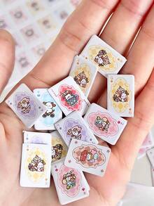 54pcs/Set[Miniature Playing Cards]Mini Multi-Person Card Games, Collection And Entertainment! Travel Playing Cards, Toy House Decor, Holiday Party Supplies, Small Cards, Cute & Fun Party Favors. Unassembled Playing Cards Provide You With An Interesting And Unique Activity For Assembly, Accompanied By A Playing Card Storage Box. Card Games Suitable For Family Game Nights Or Parties - Multicolor - View 16