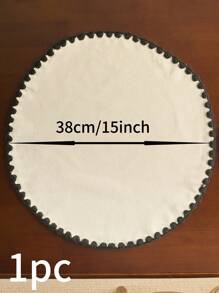 1/4/6/12 buc. Covorașe rotunde brodate albe, stil minimalist japonez, lavabile și reutilizabile, potrivite pentru sărbători, reuniuni, petreceri de ziua de naștere, nunți, decorarea mesei de cină, decorarea casei