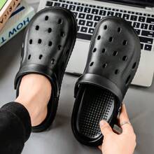 Men's Flat-Soled Clogs Are Breathable, Comfortable, Non-Slip, Wear-Resistant, Casual And Versatile, Daily Home Outing Work Shoes