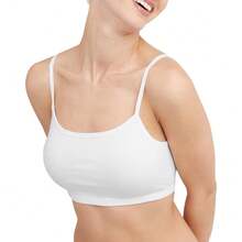 Women's Cotton String Bralette (3 Pack) - Black/Fantastic Fuchsia/White - View 2