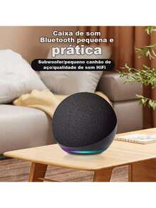 Caixa de Som Original Alaxe Echo Dot 5ª Geração | Conexão Bluetooth - Multicolorido - Visão 7
