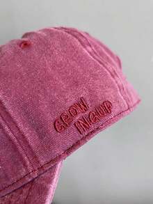 1 Piece Letter KO Reverse Design And KO Forward Design Embroidered Baseball Cap, Unisex Old Torn Soft Top Washed Hat, Sun Hat Suitable For Outdoors, Send Friends To Family - Multicolor - View 8