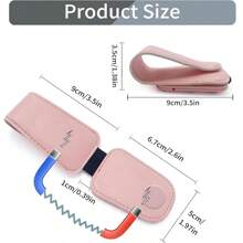 2 Pack Sunglasses Holder For Car Visor,  Leather Magnetic Sunglass Holder For Car With Clip,  Pink